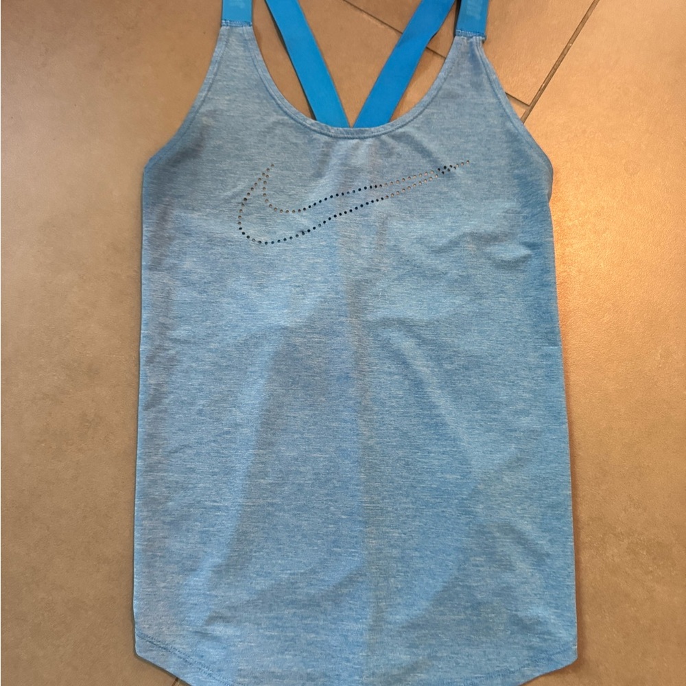 Nike Women's Light Blue Tank Top